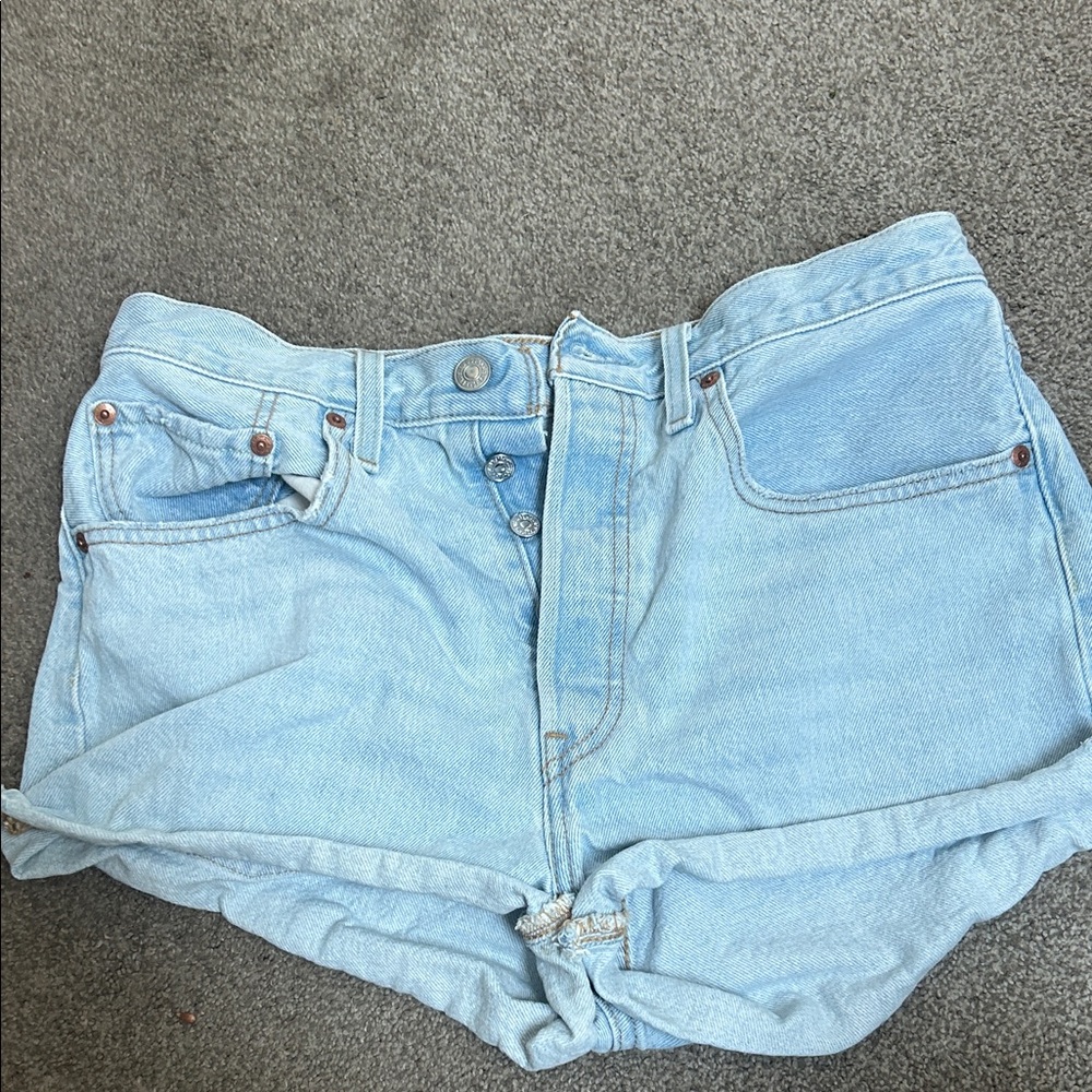Levi’s 501 Light Blue Denim Women's Shorts